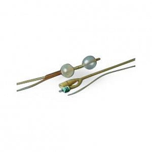 CR Diagnostic Lapides Foley Catheters - Lapides Catheter, Short, Reinforced Tip, Two Opposing Drainage Eyes, 5 cc Balloon, 18 Fr - 0171L