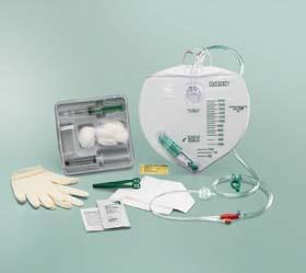 100% Silicone Drain Bag Foley Trays by CR Bard