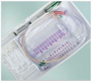 CR Bard SureStep Foley Trays - EVA Surestep Foley Catheter Kit, Urine Meter, Temperature Sensing, Silicone, 16 Fr - A119216M