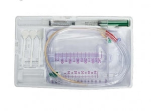 CR Bard SureStep Foley Trays - EVA Surestep Foley Catheter Kit, Urine Meter, Temperature Sensing, Silicone, 16 Fr - A119216M