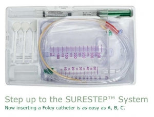CR Bard SureStep Foley Trays - Surestep Foley Catheter Tray, Coude, 16 Fr - A900416