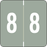 Barkley Compatible Color-Code Label Polylaminatedbenm Numeric Compatible Series 1 1/2"W X 1 1/2"H 500/Roll
