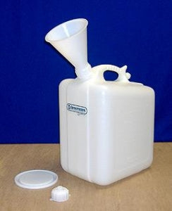 Bel-Art 5-Gallon Safety Waste HDPE Jug - 5-Gallon Safety Waste HDPE Jug - H11919-0000