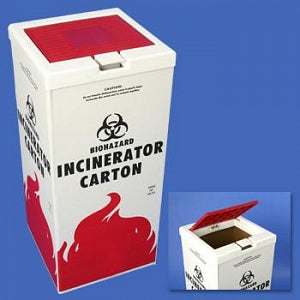 Bel-Art Products Bel-Art Biohazard Incinerator Carton and Covers - Bel-Art Polypropylene Cover for Biohazard Incinerator Disposal Carton F13205 to 0001 - F13204-0000