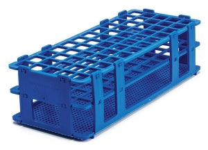 Bel-Art Products No-Wire Test Tube Racks - Bel-Art No-Wire Test Tube Rack for 10 to 13 mm Tubes, 90 Places, Blue - F18747-0000