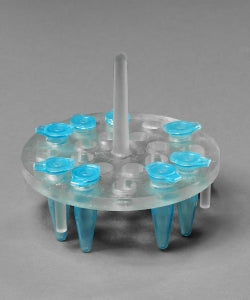 Bel-Art Products Round Microcentrifuge Floating Bubble Rack - Bel-Art Round Microcentrifuge Floating Bubble Rack for 1.5 mL Tubes, 20 Places, Fits in 1000 mL Beakers - 18875-1000