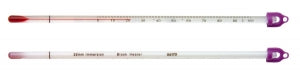Bel-Art DURAC Dry Block / Incubator Liquid-in-Glass Thermometers - H-B DURAC Dry Block / Incubator Liquid-In-Glass Thermometer, 0 to 70° C, PFA Safety Coated, 150 mm Immersion, Organic Liquid Fill - B60810-2300