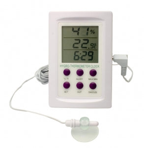 Bel-Art DURAC Electronic Thermometer-Hygrometer - DURAC Dual-Zone Electronic Thermometer-Hygrometer woth Alarm, 0 to 50°C and -50 to 70°C Ranges - B61506-0200