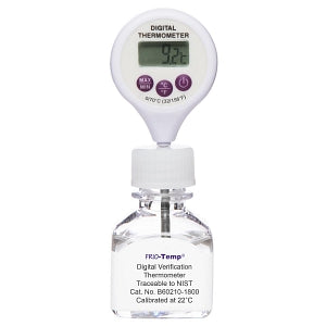 Bel-Art H-B Frio-Temp Ambient-Calibrated Stem Thermometers - H-B Frio-Temp Calibrated Electronic Verification Lollipop Stem Thermometer, 0/70°C (32/158°F), 22°C Ambient Calibration - B60210-1800