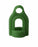 BelArt Products Liquid-In-Glass Thermometer Fitting - H-B Liquid-in-Glass Thermometer Non-Roll Fitting, Green PVC Plastic, Ring Top, Pack of 25 - B61401-5400