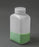 Bel-Art Polystormor Square-Edge Wide-Mouth HDPE Bottles - Bel-Art Polystormor Square Edge, Wide-Mouth 500 mL (16 oz.) Polyethylene Bottles, Polypropylene Cap, 43 mm Closure, Pack of 12 - F10640-0016