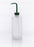 Bel-Art Narrow-Mouth Polyethylene Wash Bottles - Bel-Art Narrow-Mouth 500 mL (16 oz.) Polyethylene Wash Bottles, Green Polypropylene Cap, 28 mm Closure, Pack of 6 - F11617-0500