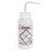 Bel-Art Two-Color Safety-Labeled Right-to-Know Wash Bottles - Bel-Art Safety-Labeled 2 to Color Ethanol Wide-Mouth Wash Bottles, 500 mL (16 oz., Polyethylene with Natural Polypropylene Cap, Pack of 6 - F11646-0639
