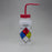 Bel-Art GHS-Labeled Safety-Vented LDPE Wash Bottles - Bel-Art GHS Labeled Safety-Vented Acetone Wash Bottles, 500 mL (16 oz.), Polyethylene with Red Polypropylene Cap, Pack of 4 - F12416-0001
