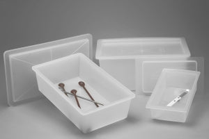 Bel-Art Products Bel-Art Polypropylene Instrument Tray with Cover - Bel-Art Polypropylene Instrument Tray with Cover, 11 x 6 x 5" - F16191-0000