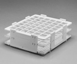 Bel-Art Products No-Wire Bottle and Vial Racks - Bel-Art No-Wire Bottle and Vial Rack for 10 to 13 mm Bottles and Vials, 42 Places - F18514-0013