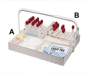 Bel-Art Blood Collection Trays - Replacement Test Tube Support for The Collector Blood Tray, 40 Place - F18631-0716