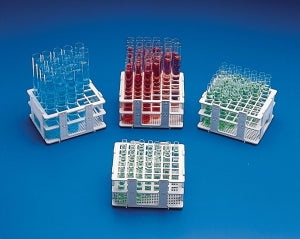 Bel-Art Products No-Wire Test Tube Half Racks - Bel-Art No-Wire Test Tube Half Rack for 20 to 25 mm Tubes, 12 Places - F18748-0025