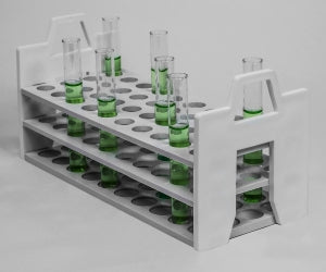 Bel-Art Products Polypropylene Stack Rack Test Tube Rack - Bel-Art Stack Rack Test Tube Rack for 13 to 16 mm Tubes, 40 Places, Polypropylene - F18860-1316