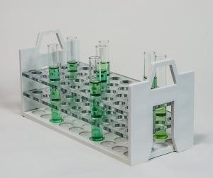 Bel-Art Products Polycarbonate Stack Rack Test Tube Rack - Bel-Art Stack Rack Test Tube Rack for 13 to 16 mm Tubes, 40 Places, Polycarbonate - F18861-1316