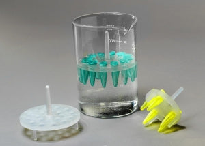 Bel-Art Products Round Microcentrifuge Floating Racks - Bel-Art Round Microcentrifuge Floating Racks for 1.5 mL Tubes, 8 Places, Fits in 400 mL Beakers, Pack of 4 - F18875-6401