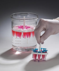 Bel-Art Products Round Microcentrifuge Floating Racks - Bel-Art Round Microcentrifuge Floating Racks for 1.5 mL Tubes, 20 Places, Fits in 1000 mL Beakers, Pack of 4 - F18875-6411