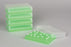 Bel-Art Products 96-Well PCR Racks - Bel-Art PCR Rack for 0.2 mL Tubes, 96 Places, Fluorescent Green, Pack of 5 - F18902-0002