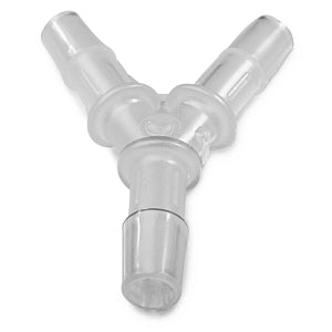 Bel-Art Y-Shaped Tubing Connector - Wye (Y) Tubing Connectors for 5/16" Tubing, Polypropylene, Pack of 12 - F19615-0000