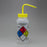 Bel-Art GHS-Labeled Safety-Vented LDPE Wash Bottles - Bel-Art GHS Labeled Safety-Vented Isopropanol Wash Bottle, 500 mL (16 oz.), Polyethylene with Yellow Polypropylene Cap, Pack of 4 - F12416-0008