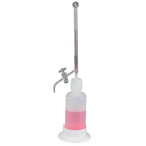 Bel-Art Automatic Self-Zeroing Burette Systems - Bel-Art Borosilicate Glass 10 mL Automatic Self Zeroing Burette, 500 mL Reservoir - F37915-0510