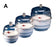 Bel-Art Space Saver Vacuum Desiccator - "SPACE SAVER" Polycarbonate Vacuum Desiccator with White Polypropylene Bottom, 0.09 Cu. Ft. - F42010-0000