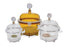 Bel-Art Lab Companion Round Vacuum Desiccator - Lab Companion Amber Polycarbonate Round Style Vacuum Desiccator, 6 L - F42400-2041