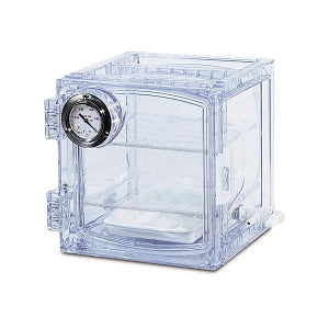 Bel-Art Lab Companion Clear Vacuum Desiccator Cabinet - Lab Companion Amber Polycarbonate Cabinet Style Vacuum Desiccator, 35 L - F42400-4111