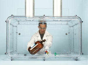 Bel-Art Clear View Polycarbonate Fume Hoods - Clear View Polycarbonate Fume Hood, 25-7/8" x 24" x 26-1/8" - F50020-1010