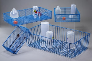 Bel-Art Products Poxygrid Baskets - Bel-Art Poxygrid Steel Wire Basket, 14" x 11" x 3-1/2" - H16766-0000