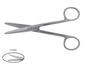 BR Surgical Mayo Scissors - Mayo Scissors, Dissecting, Curved, 14" - BR08-16135
