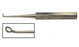 BR Surgical Buck Ear Curette, Straight, Blunt - Buck Ear Curette, Angled, Blunt, Size 1 - BR44-12001