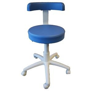 BR Surgical Pneumatic Stools - Pneumatic Stool with Backrest - BR900-7561