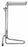 Brewer Chrome Mayo Stands - Chrome Mayo Stand, Knob Operated, 34" to 52" Adjustable Height, Stainless Steel Tray - 11100