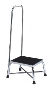 Brewer Chrome Plated Step Stools - STOOL, HNDRL, 9H X 11..25W X 14.25L, 350LB - 11220