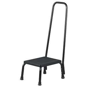 Brewer Chrome Plated Step Stools - STOOL, HNDRL, 9H X 11..25W X 14.25L, 350LB - 11220