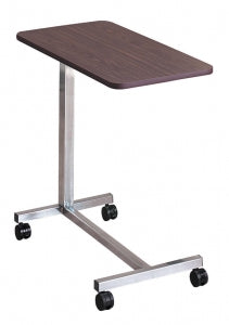 The Brewer Company H-Base Overbed Tables - H-Base 15" x 30" Overbed Table, Walnut - 11610