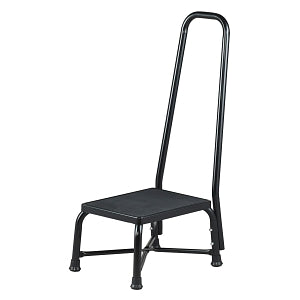 Brewer Chrome Plated Step Stools - STOOL, STEP, BARIATRC, W/HANDRAIL, 600LB CAP - 21220