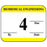 Label Synthetic Permanent Biomedical Engineering 1" 1/4" X 1 White With Yellow 1000 Per Roll