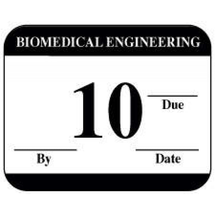 Label Synthetic Permanent Biomedical Engineering 1" 1/4" X 1 White With Black 1000 Per Roll