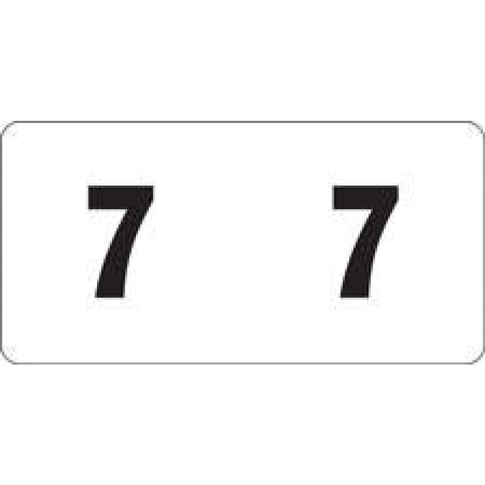 Bwd Color-Code Label Laminated Numeric Single Digit Labels1 1/2"W X 3/4"H 500/Roll