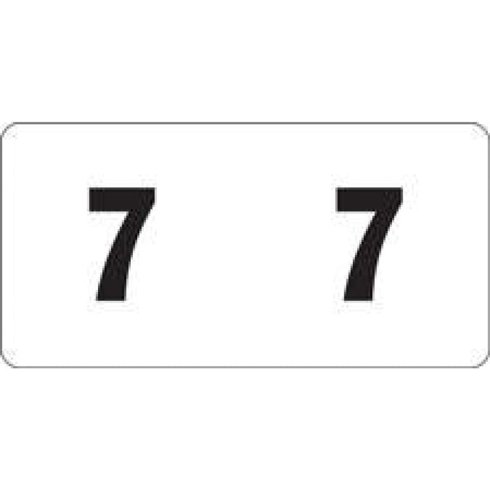 Bwd Color-Code Label Laminated Numeric Single Digit Labels1 1/2"W X 3/4"H 500/Roll