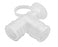 Vyaire AirLife Elbow Adapters - Elbow Adapter with Suction Port and Cap - 1550