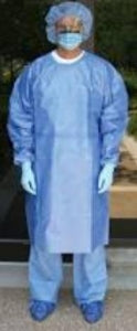 Cardinal Health Blue Cover Gown - Blue Cover Gown, Universal, Sewn - 2200PG