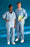 Cardinal Health Blue Disposable Scrub Pants - Disposable Fluid-Resistant Single-Pocket Elastic-Waist Scrub Pants, Blue, Size L - 23603PE